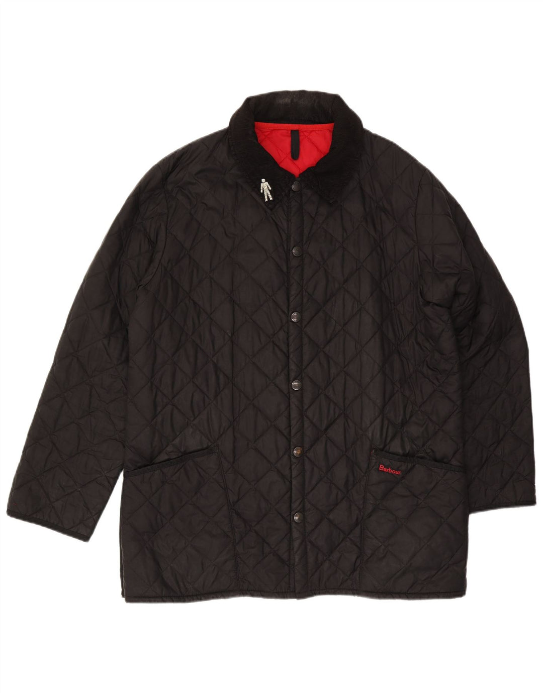 Ανδρικό καπιτονέ μπουφάν Barbour UK 40 Large Black Polyamide