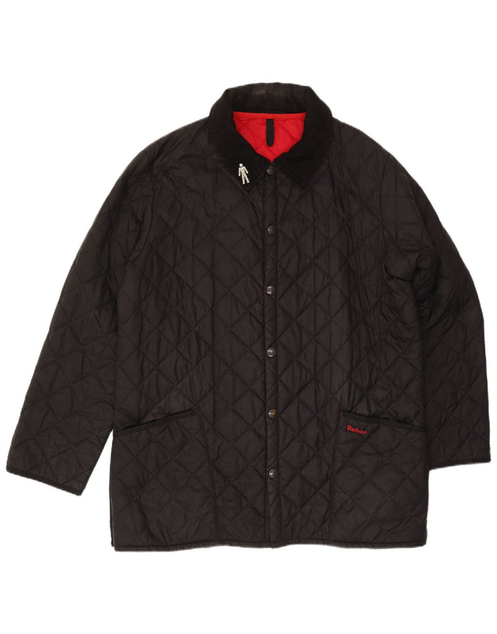 Ανδρικό καπιτονέ μπουφάν Barbour UK 40 Large Black Polyamide