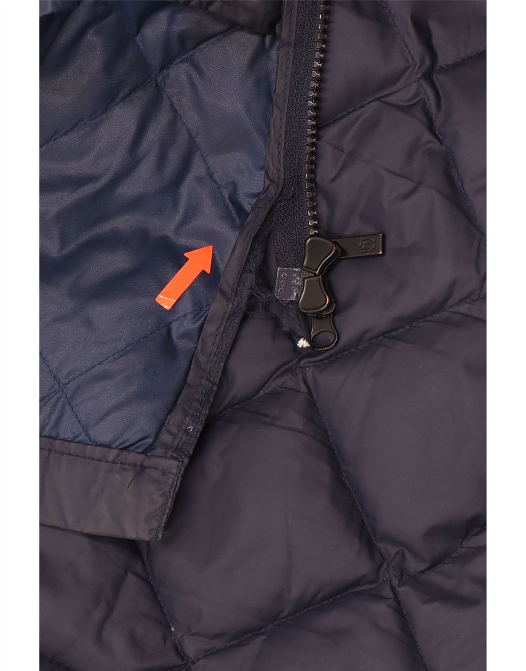 MASSIMO DUTTI Γυναικείο παλτό με κουκούλα UK 16 Large Navy Blue Polyamide