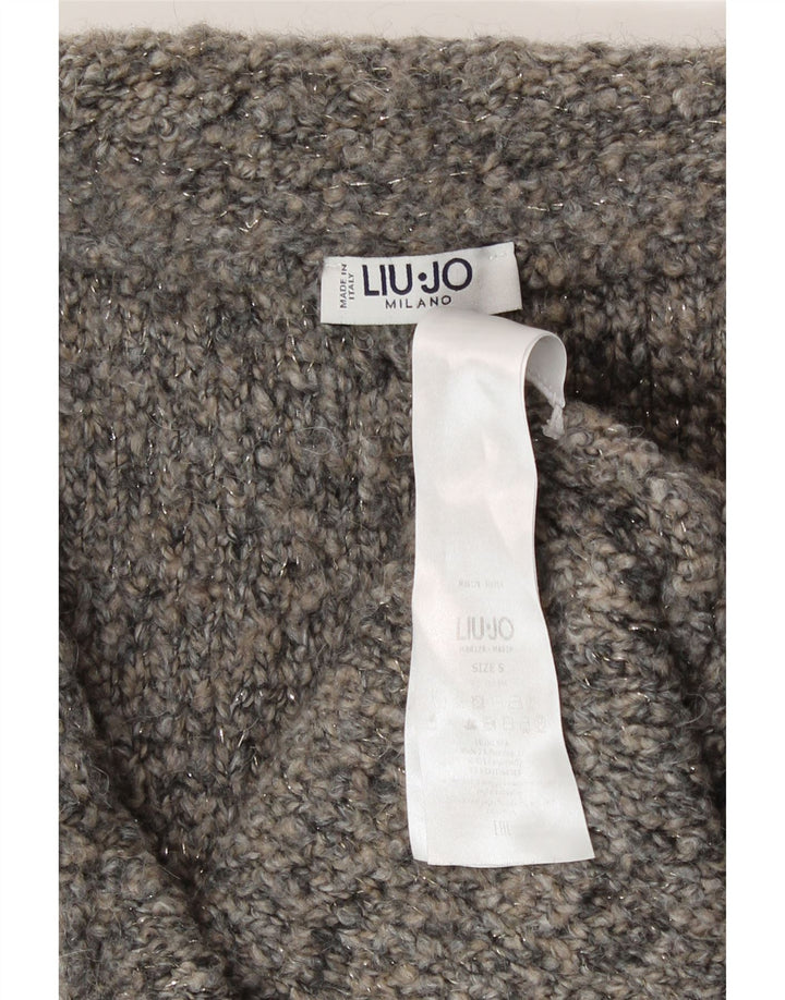 Liu Jo Γυναικείο πουλόβερ Longline Cardigan UK 10 Small Grey Modern