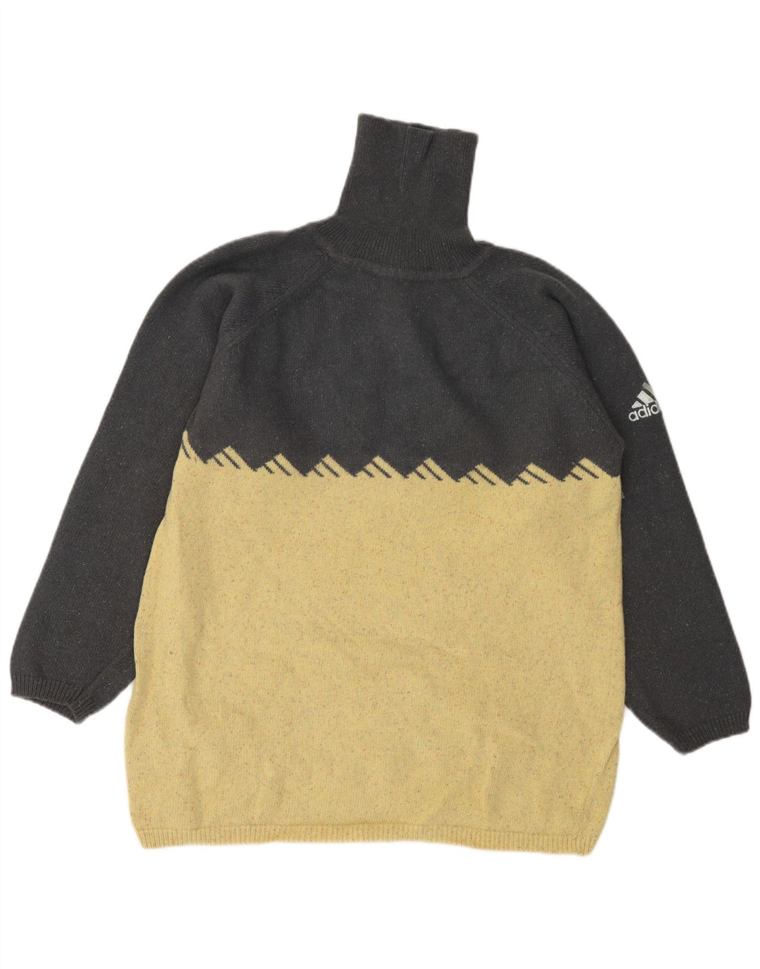 Ανδρικό πουλόβερ Adidas με ρολό λαιμόκοψη μάλλινο μικρό γκρι χρώμα