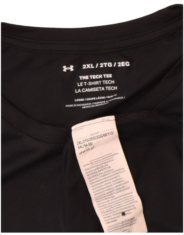 Under Armour Ανδρικό T-Shirt Top 2XL Μαύρο Πολυεστέρα