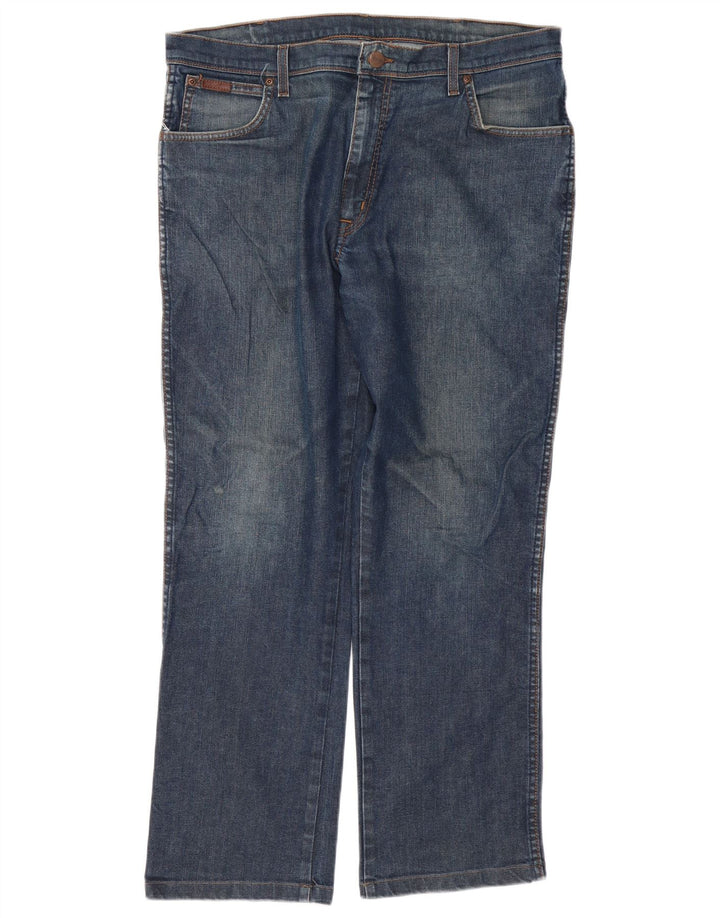 Ανδρικό τζιν ίσιο Wrangler Texas Stretch W38 L29 Μπλε βαμβακερό