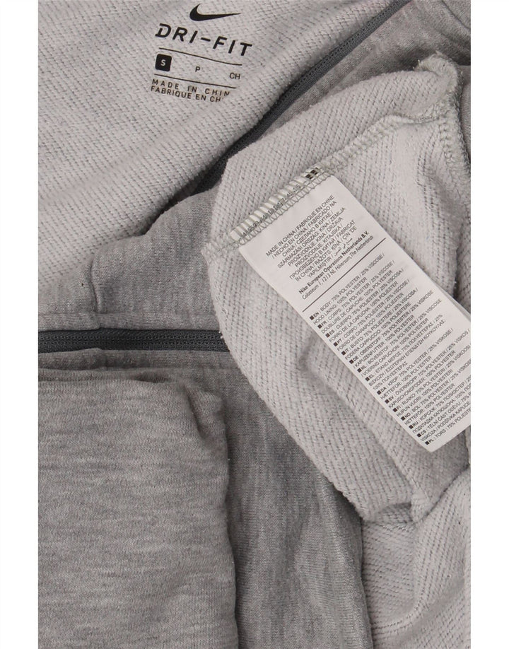 Γυναικείο πουλόβερ με κουκούλα με φερμουάρ Nike UK 10 Small Grey Polyester