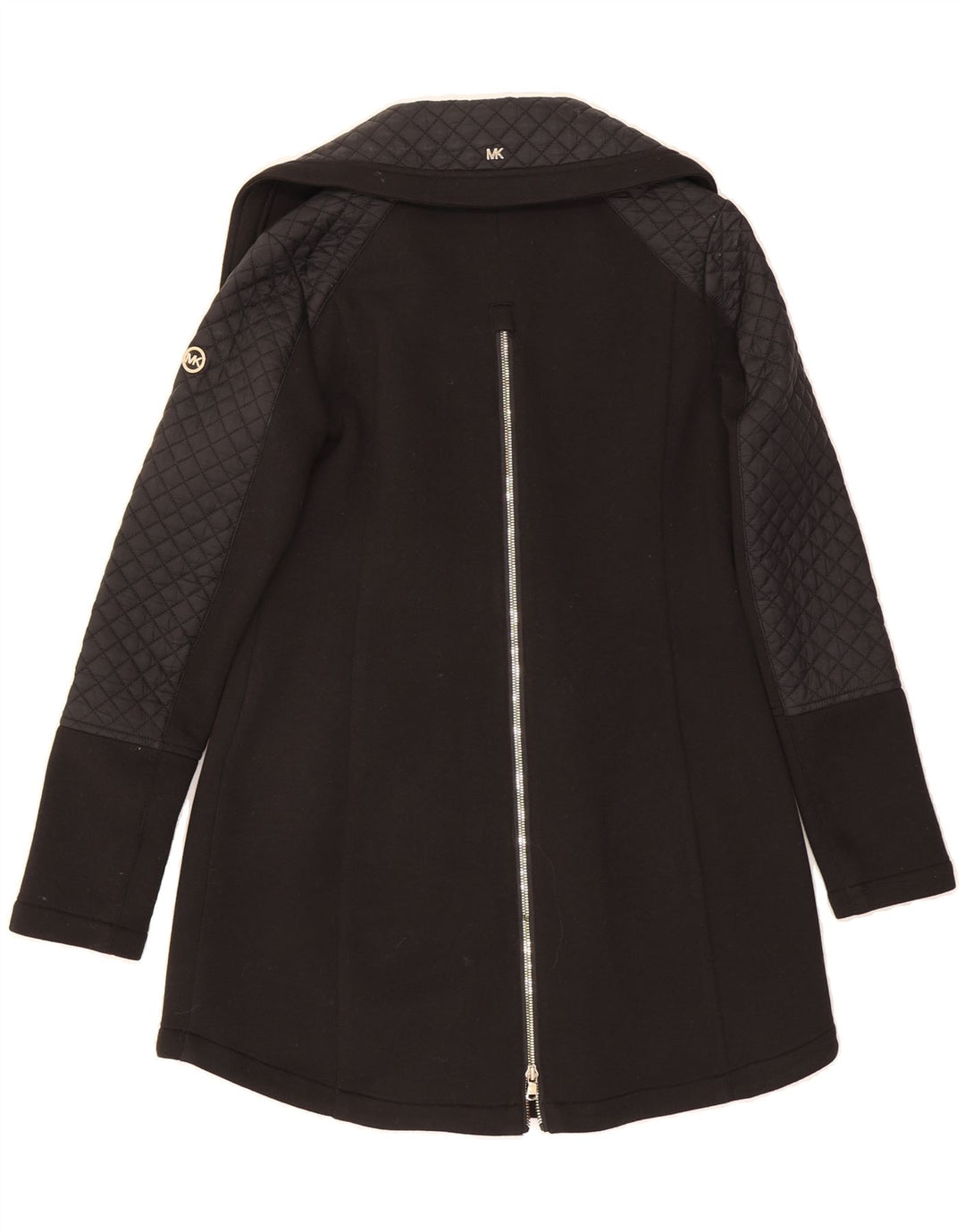 MICHAEL KORS Womens Overcoat UK 10 Small Black Cotton Vintage Michael Kors and Second-Hand Michael Kors from Messina Hembry 