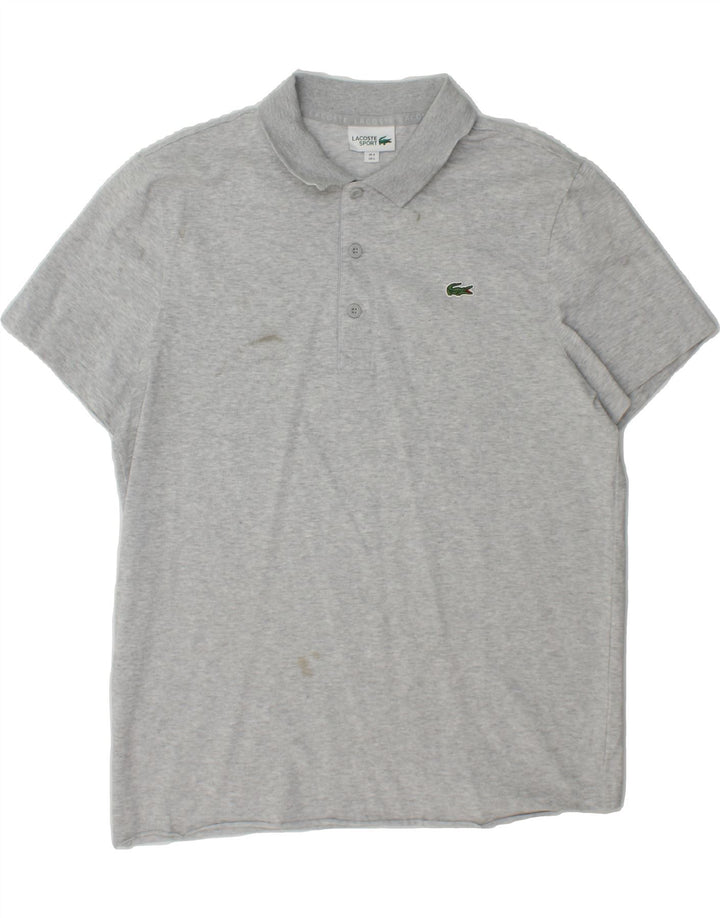 LACOSTE Mens Polo Shirt Size 5 Large Grey Cotton Vintage Lacoste and Second-Hand Lacoste from Messina Hembry 