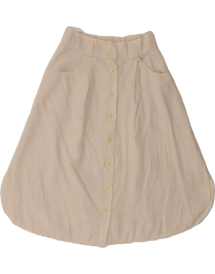 C&A Womens A-Line Skirt W24 XS Grey Viscose Vintage C&A and Second-Hand C&A from Messina Hembry 