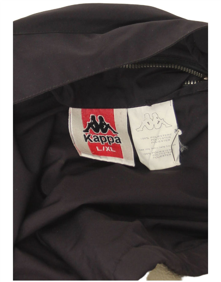 Ανδρικό μπουφάν Kappa Windbreaker UK 40 Large Navy Blue Polyester
