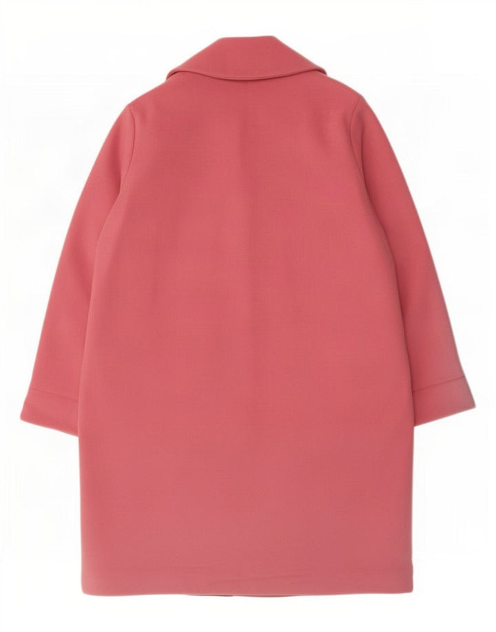 Marks & Spencer Γυναικείο Παλτό UK 14 Large Pink Polyester