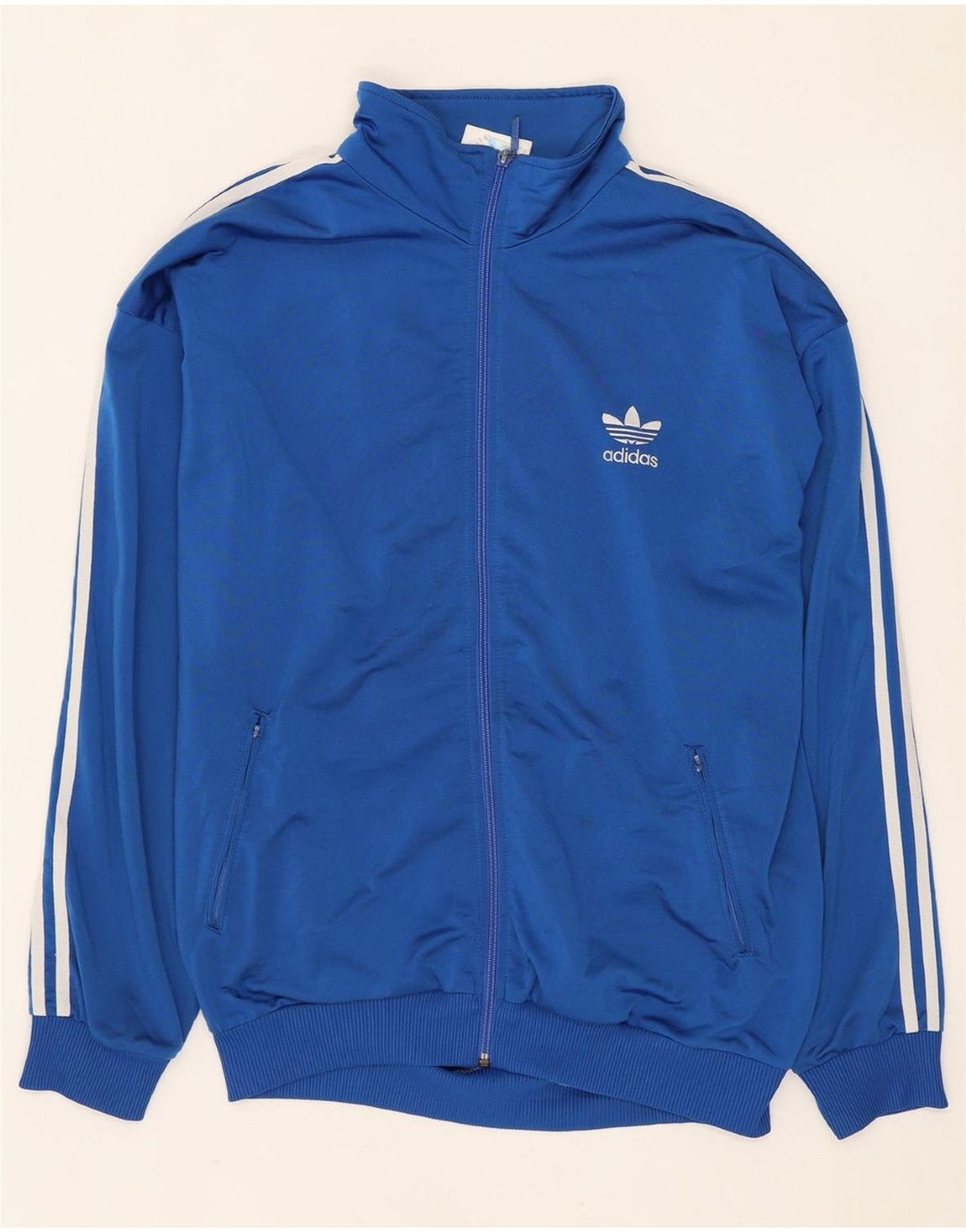 Ανδρική φόρμα γυμναστικής ADIDAS Top Jacket UK 40/42 Medium Blue Polyester