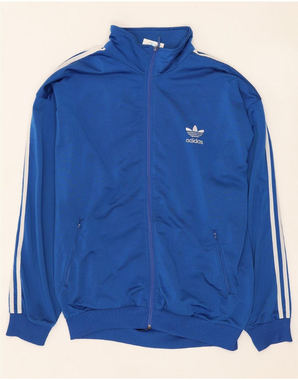 Ανδρική φόρμα γυμναστικής ADIDAS Top Jacket UK 40/42 Medium Blue Polyester