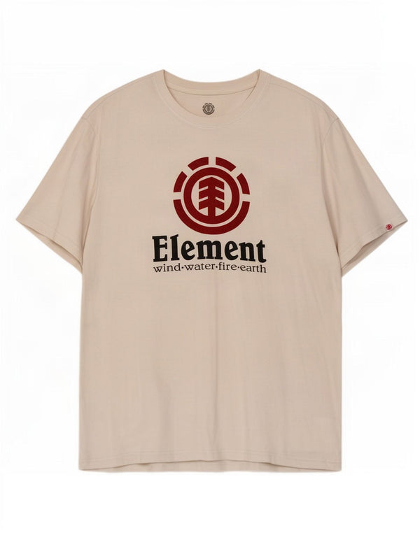 Element Ανδρικό T-Shirt Regular Fit Top μεγάλο λευκό βαμβακερό
