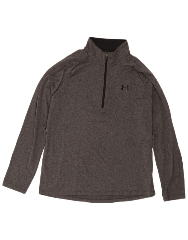 Ανδρική φόρμα πουλόβερ με φερμουάρ Under Armour Top Large Grey