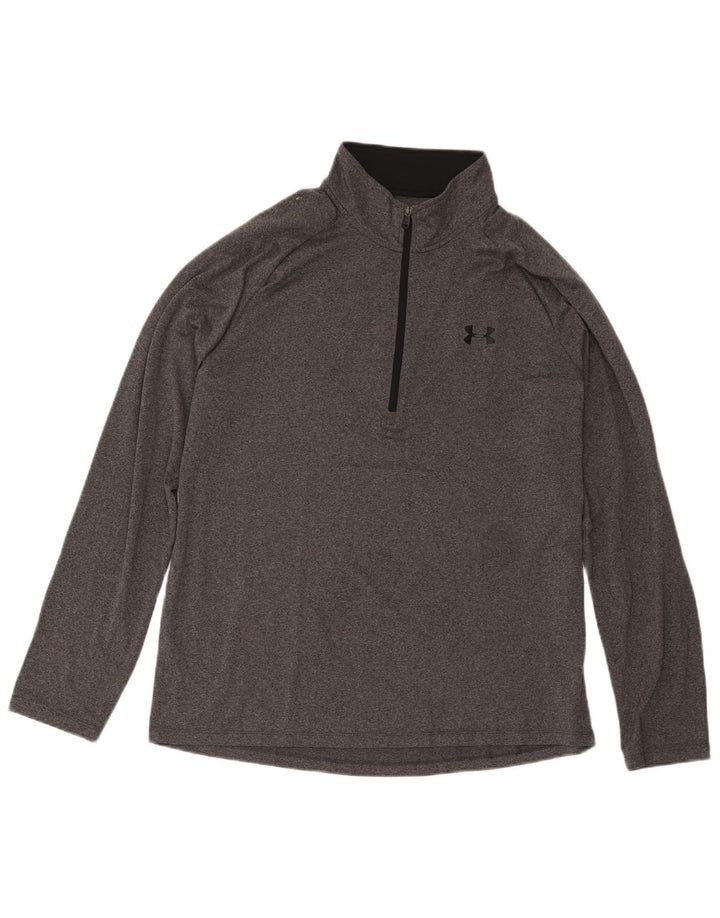 Ανδρική φόρμα πουλόβερ με φερμουάρ Under Armour Top Large Grey
