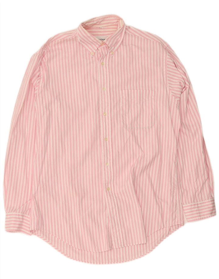 Ανδρικό πουκάμισο Benetton σε μεσαίο ροζ pinstripe