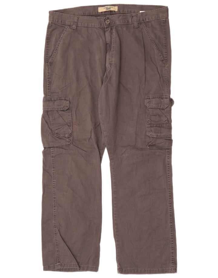 Ανδρικό ίσιο παντελόνι Cargo Wrangler W36 L30 Γκρι βαμβακερό