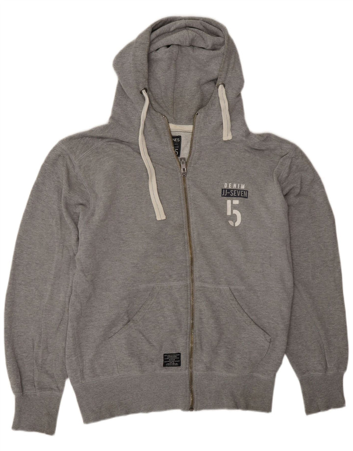 Ανδρικό πουλόβερ με κουκούλα με φερμουάρ Jack & Jones XL Γκρι