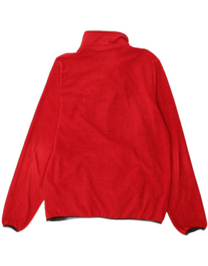 Kappa Γυναικείο Fleece Jacket UK 14 Medium Red Polyester