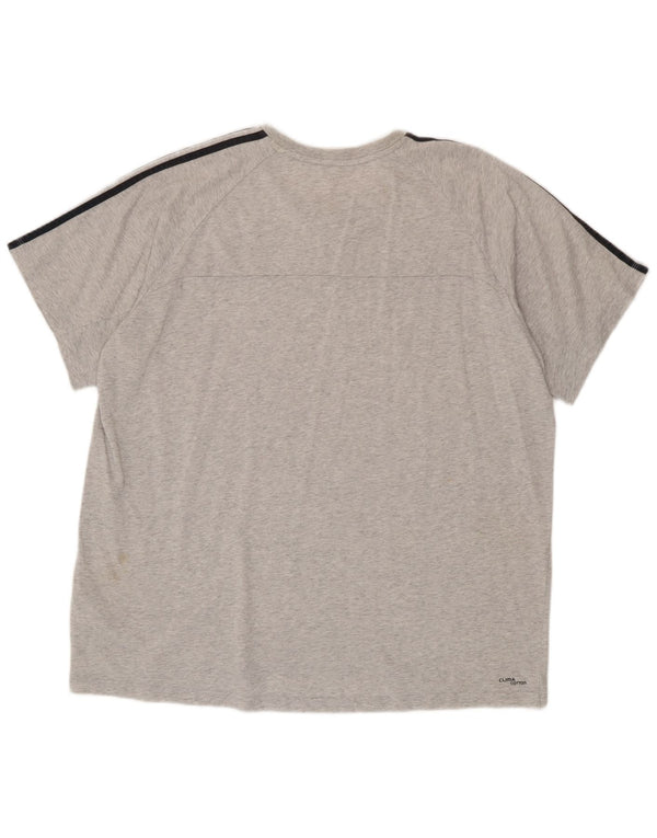 Ανδρικό T-Shirt Adidas Top 2XL Γκρι βαμβακερό