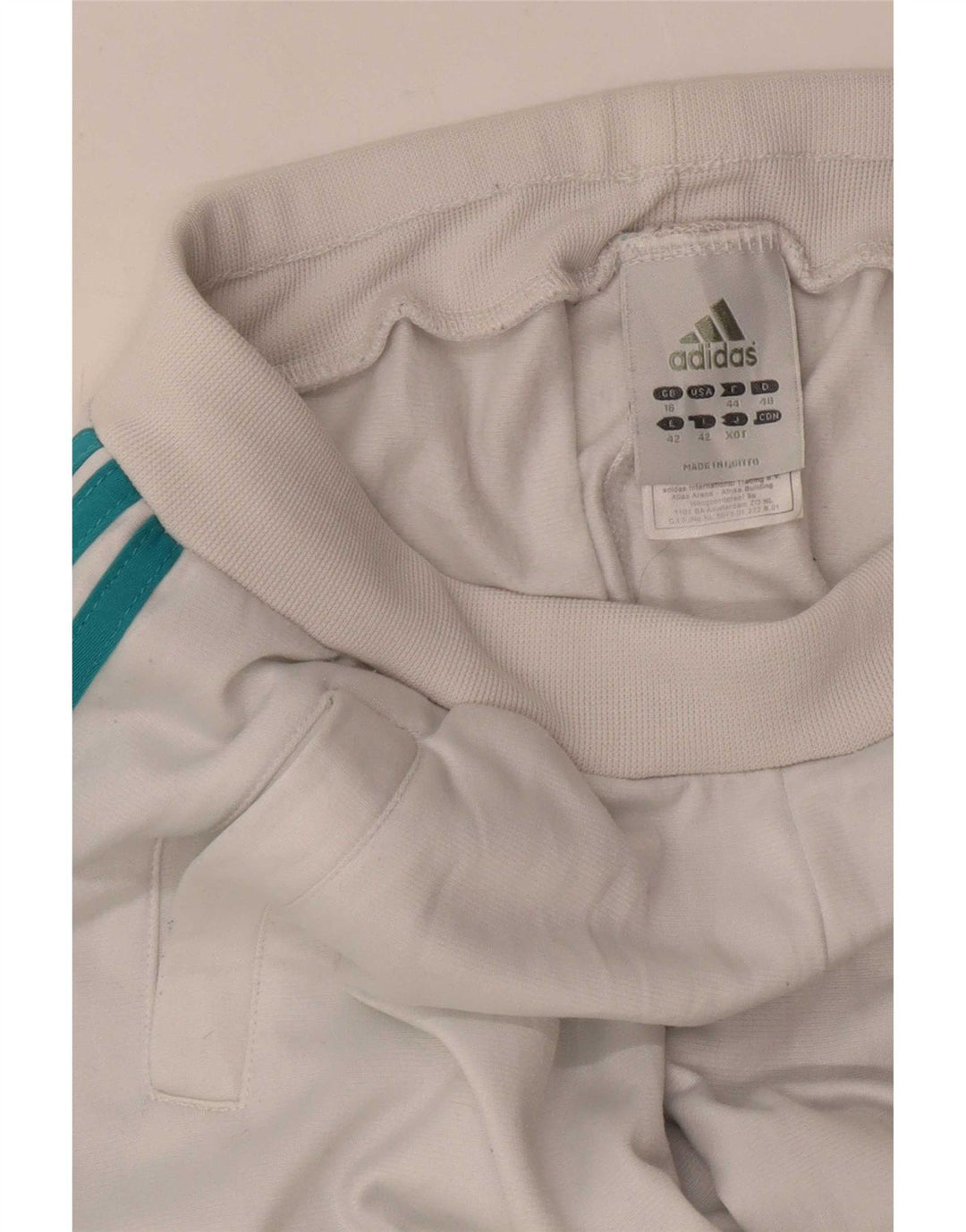 Γυναικεία αθλητική φόρμα Adidas Παντελόνι Joggers UK 16 Large White Polyester