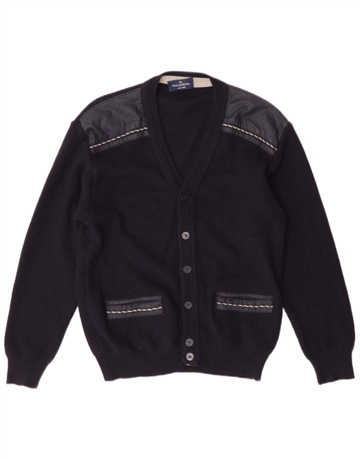 Γυναικεία ζακέτα Malagrida UK 14 Medium Navy Blue Wool