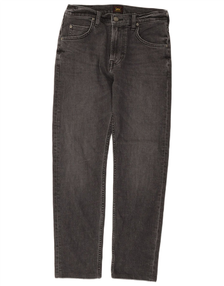 Lee Mens Rider Straight Jeans W28 L28 Γκρι βαμβακερό
