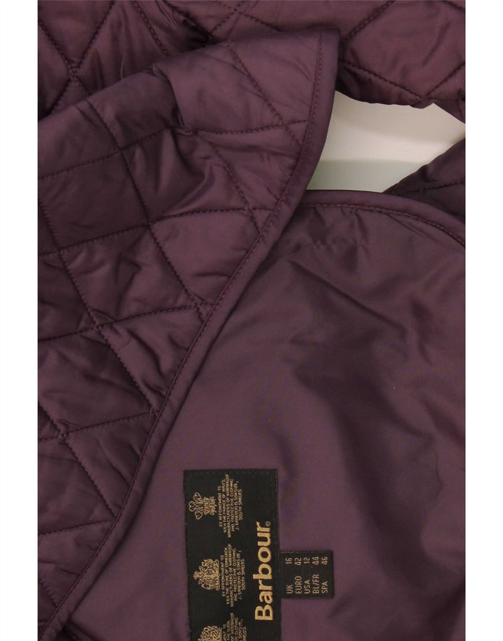 Barbour γυναικείο καπιτονέ μπουφάν UK 16 Large Purple Polyamide