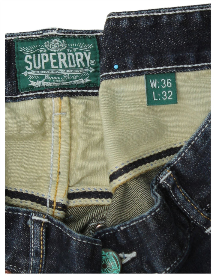 Ανδρικό ίσιο τζιν Superdry W36 L32 Μπλε βαμβακερό