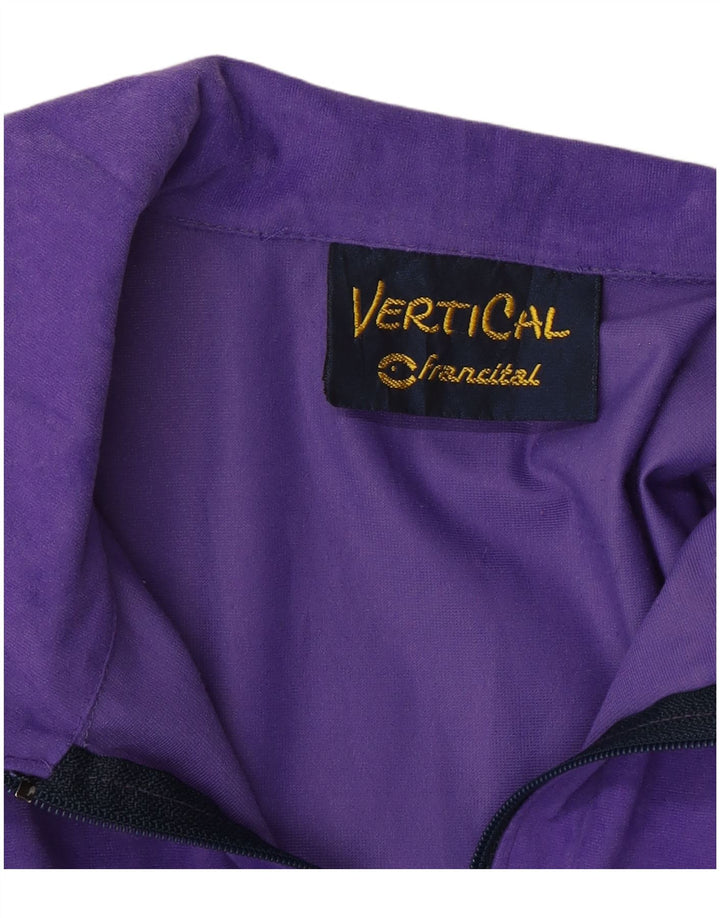 Βελούδινη ανδρική φόρμα VERTICAL Top Jacket Medium Purple Colourblock