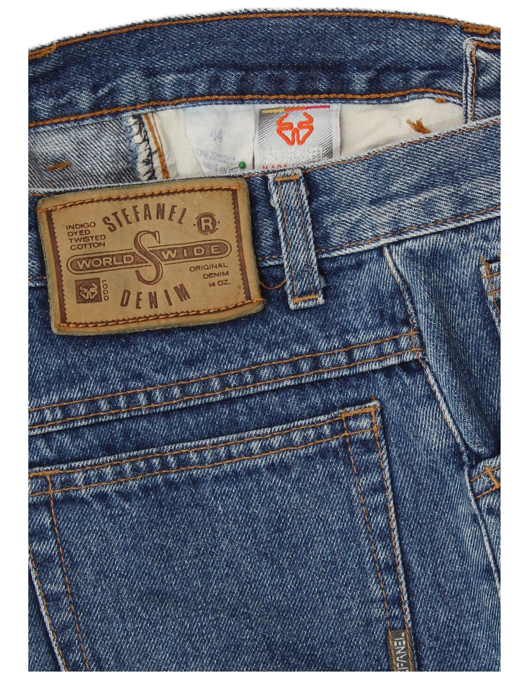 STEFANEL Γυναικείο ψηλόμεσο τζιν IT 44 Medium W26 L27 Μπλε βαμβακερό