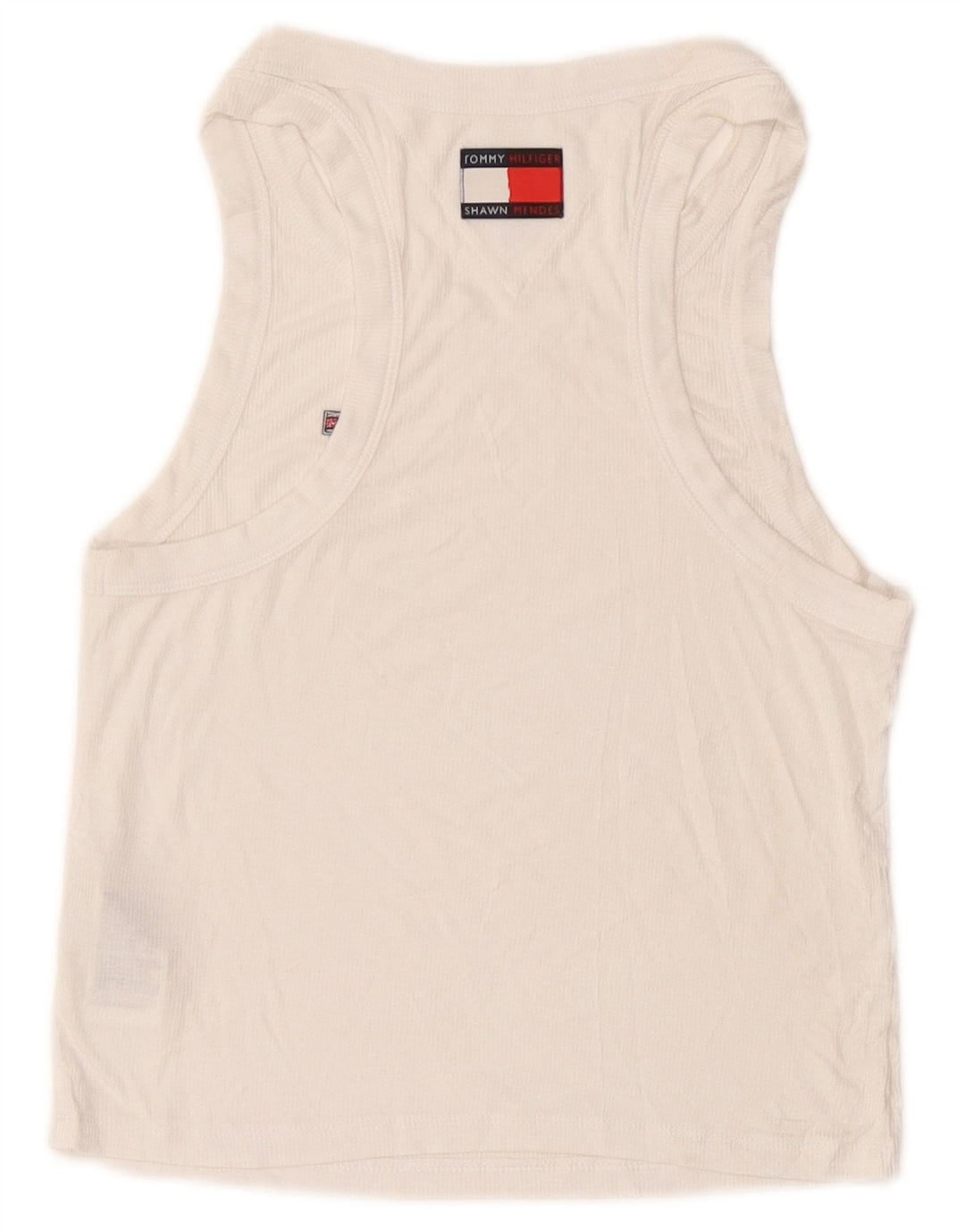 Tommy Hilfiger Γυναικείο Crop Vest Top UK 12 Medium White Modal