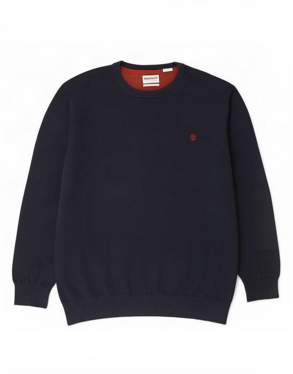 Ανδρικό πουλόβερ Timberland Crew Neck Jumper 2XL Navy Blue Cotton