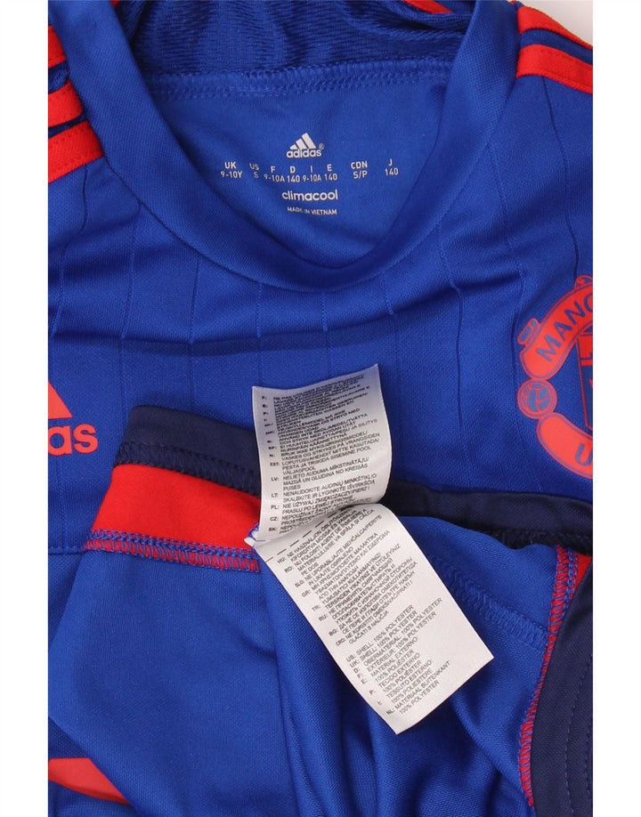 Γραφικό T-shirt ADIDAS Boys Manchester United Top 9-10 Years Blue