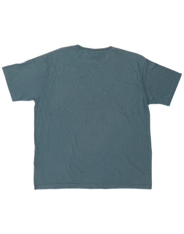 WEIRD FISH Ανδρικό γραφικό T-Shirt Top XL Μπλε βαμβακερό