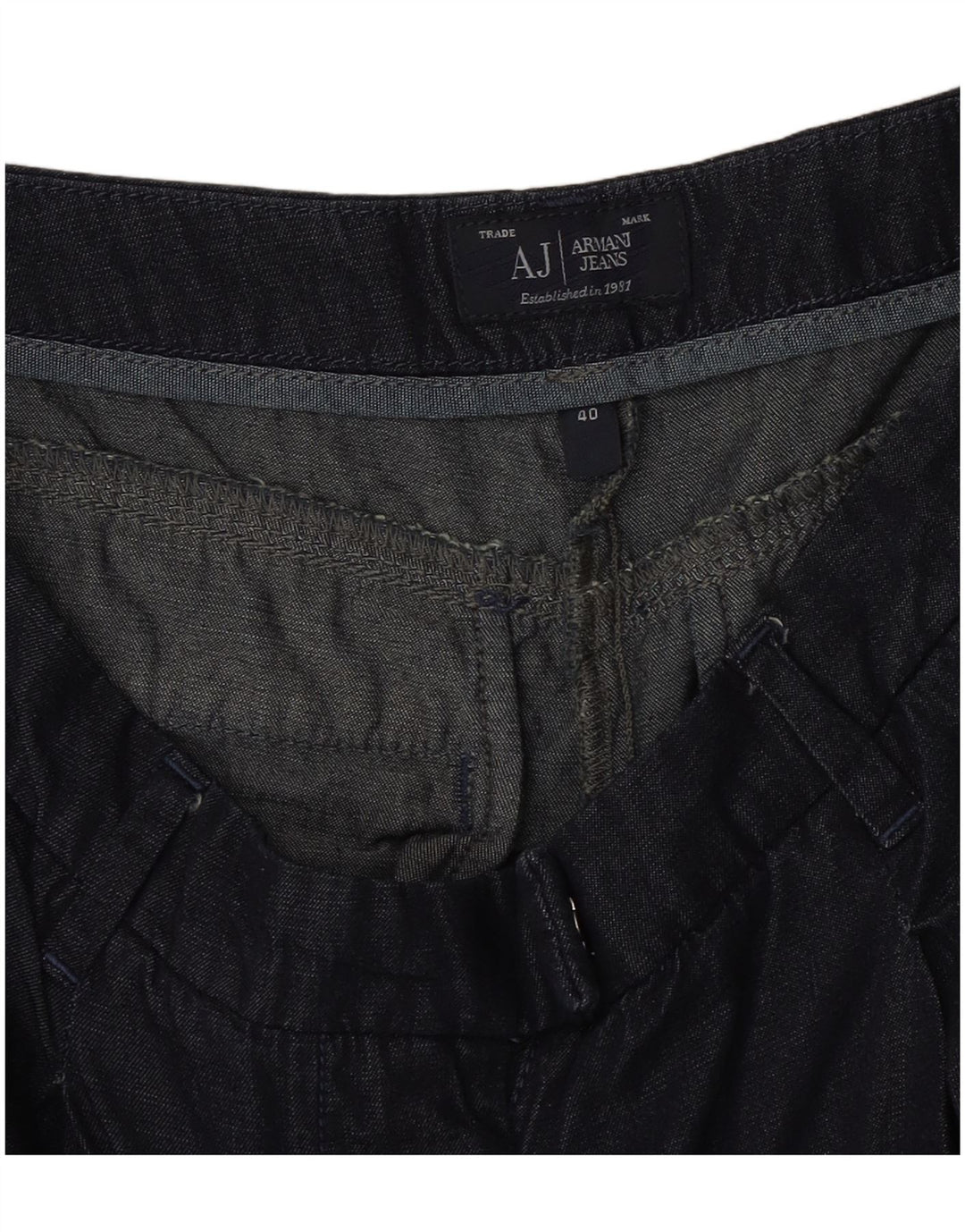 Armani Γυναικείο Straight Jeans IT 40 Small W30 L25 Navy Blue