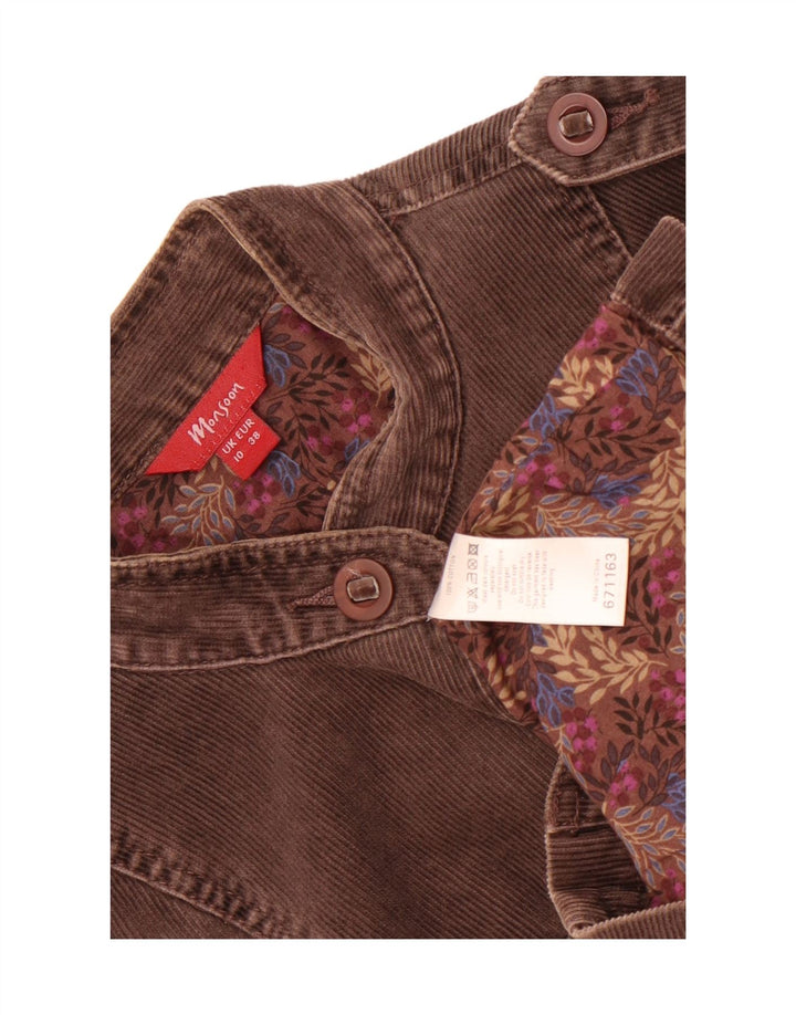 Monsoon Γυναικείο Κοτλέ Μπουφάν UK 10 Small Brown Βαμβακερό