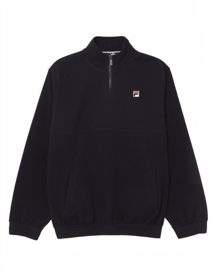 Fila Ανδρικό φερμουάρ με λαιμόκοψη Fleece Jumper Medium Navy Blue
