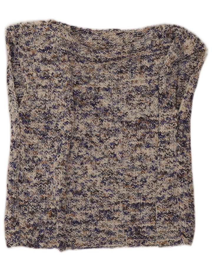 Vintage γυναικείο γιλέκο Tank Top UK 14 Large πολύχρωμα Flecked
