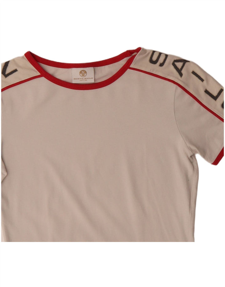 Γυναικείο γραφικό μπλουζάκι North Sails Top UK 6 XS White