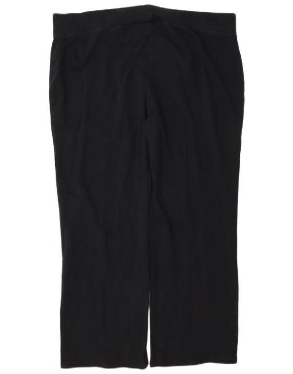 Marks & Spencer Γυναικεία Loose Fit Casual Παντελόνια UK 22 3XL W42 L29 Μαύρο