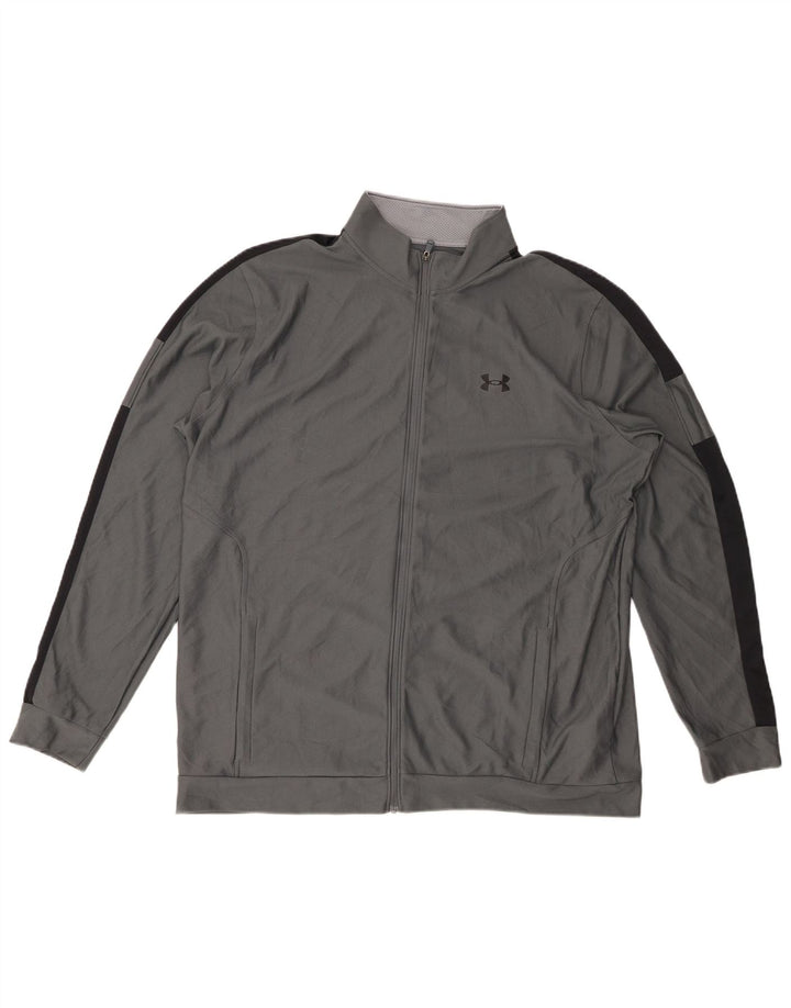 Ανδρική αθλητική φόρμα UNDER Armour Top Jacket XL Grey Colourblock Polyester
