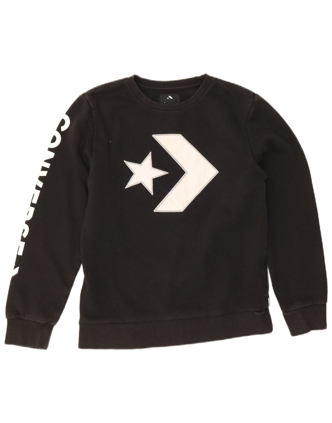 Converse Boys Graphic Φούτερ Jumper 13-14 ετών XL Μαύρο