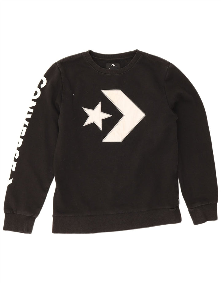 Converse Boys Graphic Φούτερ Jumper 13-14 ετών XL Μαύρο