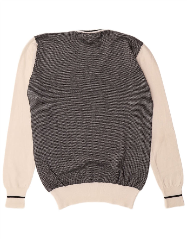 Fred Perry Ανδρικό πουλόβερ με λαιμόκοψη με λαιμόκοψη σε μεγάλο μαύρο χρώμα