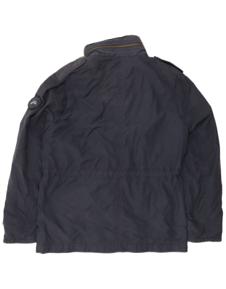 Ανδρικό μπουφάν Timberland Hooded Utility UK 38 Medium Navy Blue Cotton