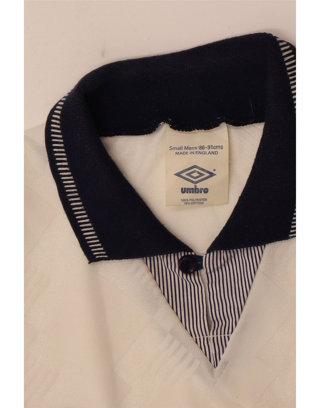 Umbro Mens Αγγλία 1990-1992 Γραφικά Τζέρσεϊ Κορυφαία Small White Sports