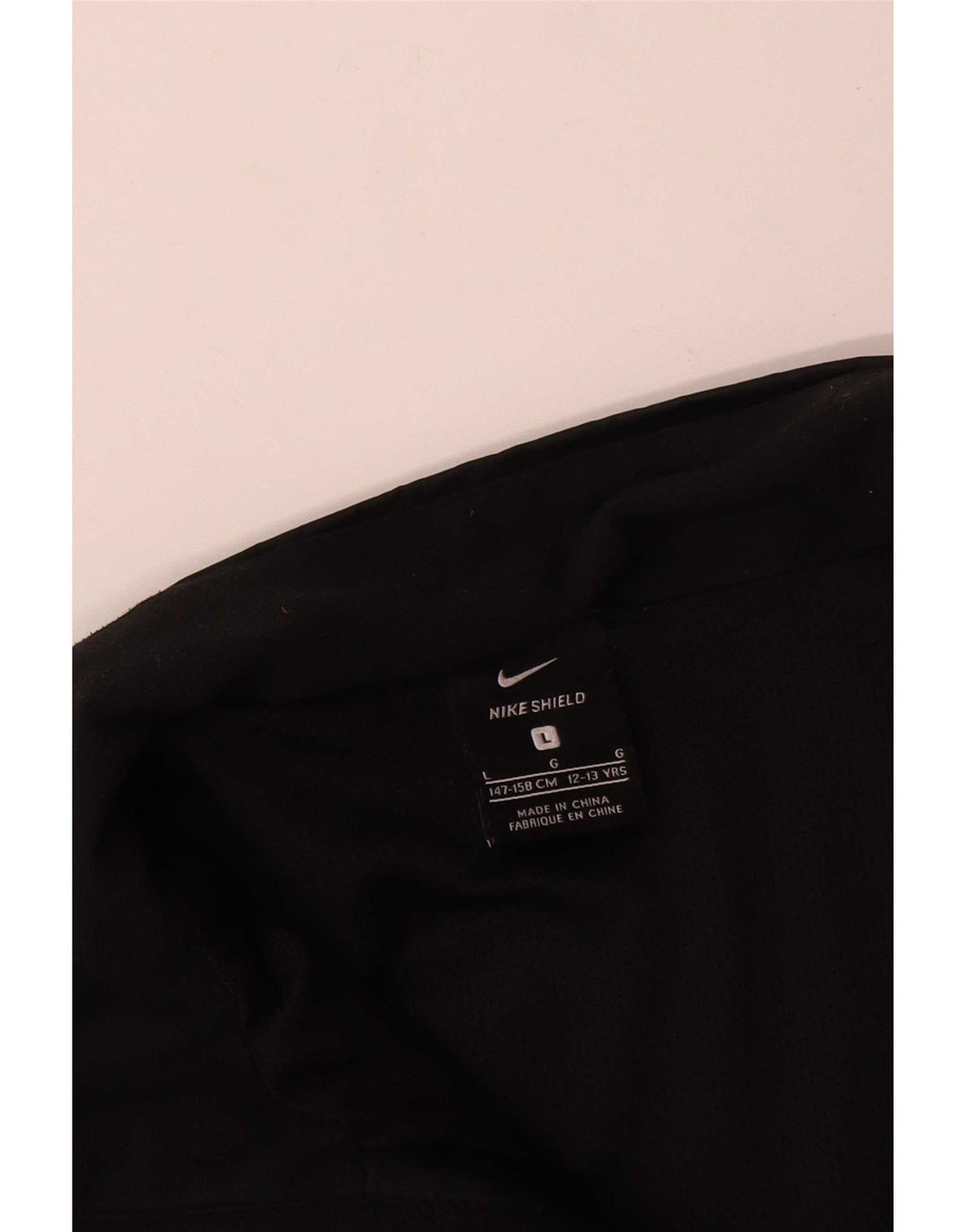 Μπουφάν Nike Boys αθλητική φόρμα 12-13 ετών μεγάλο μαύρο πολυεστέρα