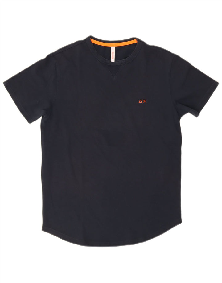 Ανδρικό T-Shirt Sun68 Top Βαμβακερό μεσαίο Navy Blue