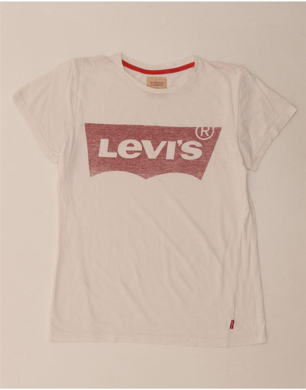 LEVI'S Boys Graphic T-Shirt Top 13-14 Years Λευκό