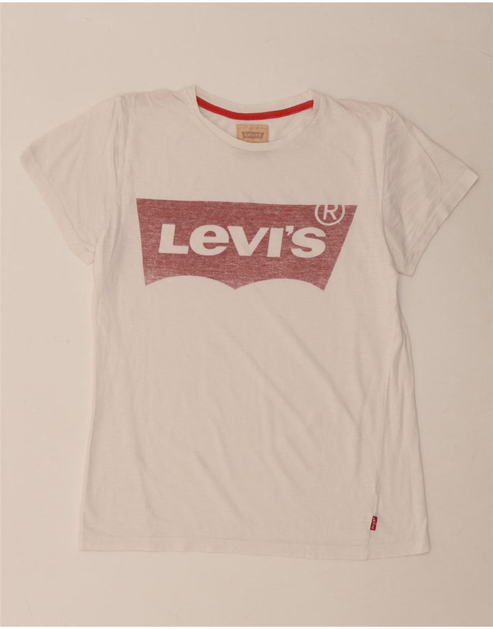 LEVI'S Boys Graphic T-Shirt Top 13-14 Years Λευκό